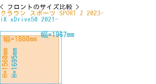 #クラウン スポーツ SPORT Z 2023- + iX xDrive50 2021-